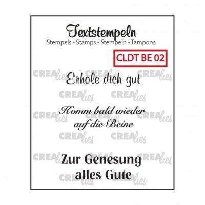 Crealies Clear Stamps deutsch - Gute Besserung
